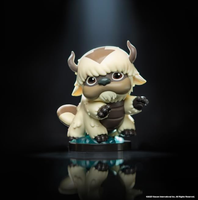 Jazwares Avatar: The Last Airbender Appa - 4-Inch Mini Figure in Kawaii Style in Dynamic Pose with Display Base