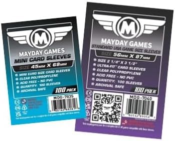 Mayday Games The White Castle -Compatible Standard Card Sleeve Bundle (7035 x 1, 7040 x 1)