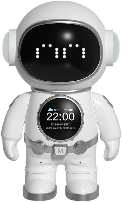 AI Smart Talking Robot, Interactive Educational Companion with Voice Conversation, Storytelling, Music Player & WiFi Bluetooth, Desktop Learning Robot Toy for Family Use