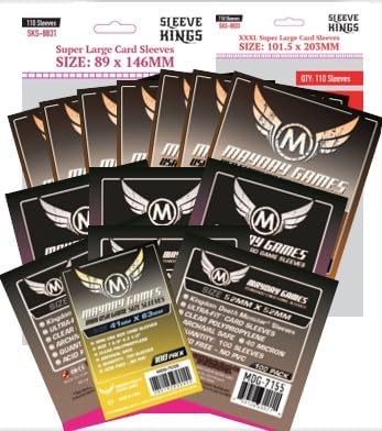 Mayday Games Kingdom Death Gambler's Chest -Standard Compatible Card Sleeve Bundle