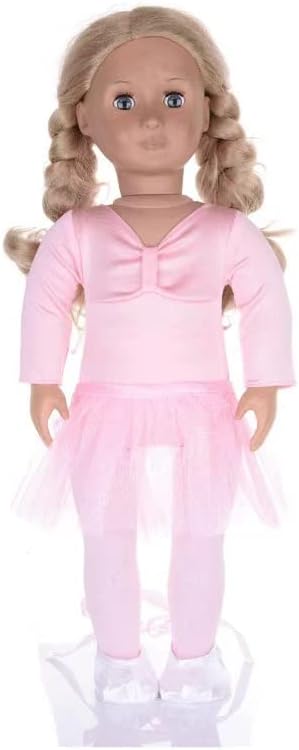18" Doll Clothes Ballet Ballerina Outfits 5pcs Dance Dress for American OG18 Inch Doll Accessories Sets Girl Doll Clothes Gifts