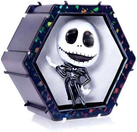 Wow! PODS Jack Skellington - The Nightmare Before Christmas | Official Disney Classic Light-Up Bobble-Head Figure | Collectables, Toys & Gifts | Number 178 in Series, Black and White