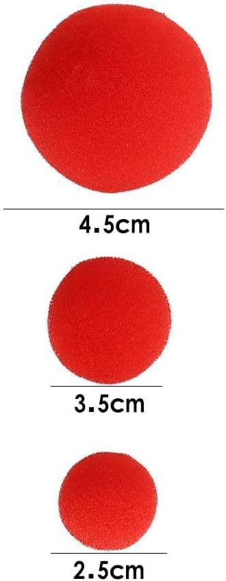 10 Pcs Red Sponge Balls Finger Sponge Ball Magic Ball Close-Up Magic Props Classical Comedy Trick Props Kits and Accessories Novelty and Gag (3.5cm)