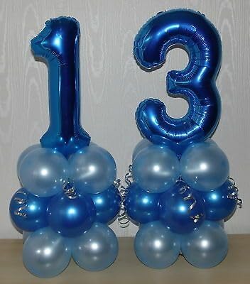 Navy Blue Number 15 Balloon 40 inch, 15 Number Balloons, 15th Navy Blue Birthday Decorations, 15 Year Old Girls Boys Blue Party Supplies