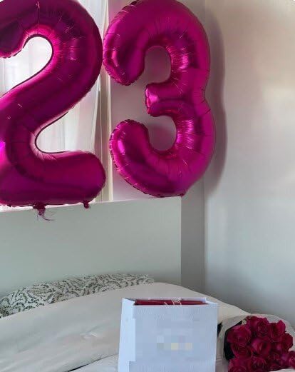 40 Inch Hot Pink 3 Large Number Balloon, 3 13 23 30 33 Hot Pink Birthday Party Decorations, Number Three Foil Balloons for Anniversary Party Graduations Celebration Supplies