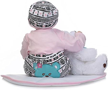 Reborn Dolls Baby Clothes Pink Outfits for 20"- 22" Reborn Doll Girl Baby Clothing Sets
