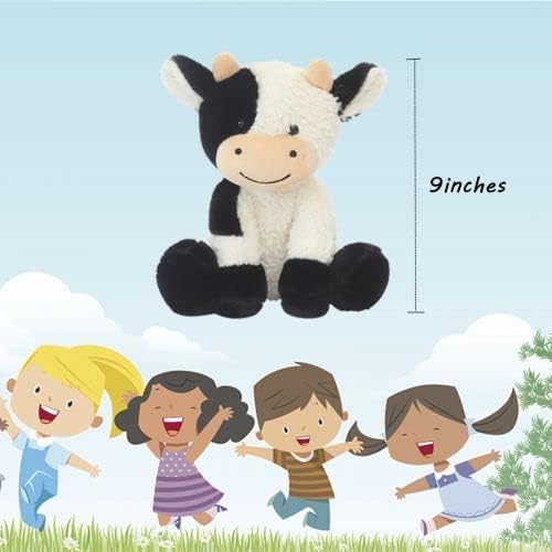 9 inches Cow Stuffed Animal Soft Plush Cute Cow Doll for Boys Girls