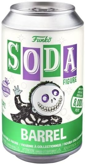 Funko Vinyl SODA: Disney The Nightmare Before Christmas - Barrel - 1/6 Odds for Rare Chase Variant - - (Styles May Vary) - Disney: The Nightmare Before Christmas - Collectable Vinyl Figure
