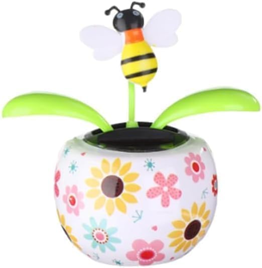 Solar Dancing Solar Powered Dancing Bee Toy in Colorful Shape Flip Flap Animated Bobblehead Dancer Window Sun Catcher Car Dashboard Decor Solar Power Kits Learning and Education,Solar Power Kits