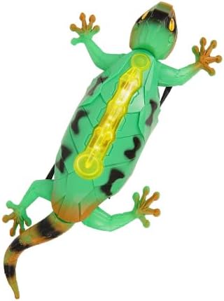 Wall Climbing RC Gecko Lizard, Dual Mode Floor & Wall Driving, Rechargeable Wall Crawler Gecko Robot, Cool Prank for Kids Boy Toys Ages 3+ (Green)