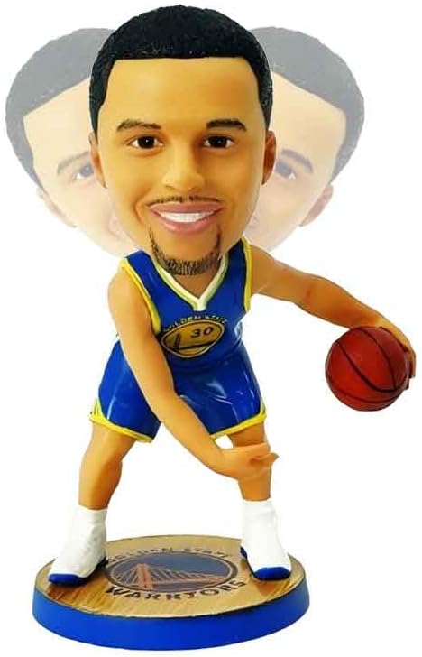 Curry Bobblehead Basketball Action Figure -5.3 in Hand-Painted Resin Collectible Doll - Perfect Sports Fan Gift - Curry in Iconic 30# Jersey