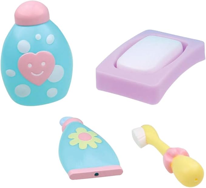 JC Toys - for Keeps Playtime! | Baby Doll Real Working Bath Set | Fits Dolls up to 16" | Shower and Faucet Really Work | Play Accessories | Ages 2+