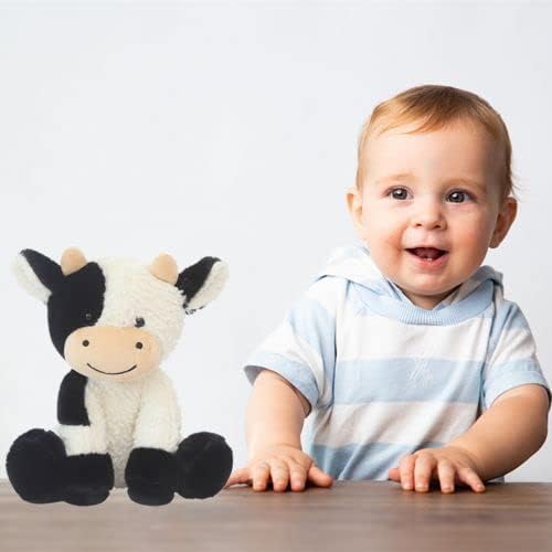 9 inches Cow Stuffed Animal Soft Plush Cute Cow Doll for Boys Girls