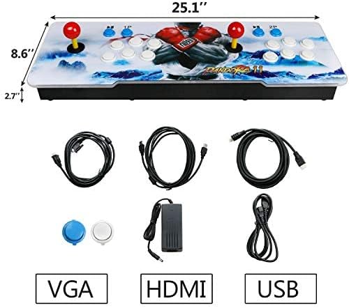 30000 Classic Arcade Game Machine 2 Players Pandoras Box 11 1280x720 Full HD Video Game Console with Arcade Joystick Support HDMI VGA Output