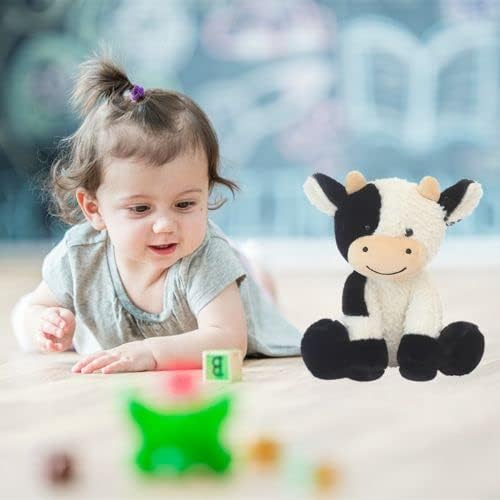 9 inches Cow Stuffed Animal Soft Plush Cute Cow Doll for Boys Girls
