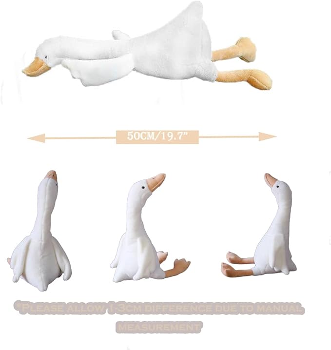 CHELEI2019 19.7" Goose Stuffed Animal Plush Toy,White Swan Stuffed Animal Toy Gifts for Kids