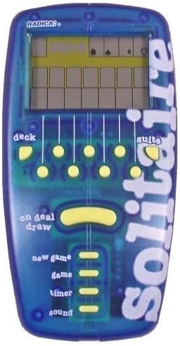 Radica Pocket Solitaire: 9916 - Electronic Handheld Game - Blue - Retro Theme