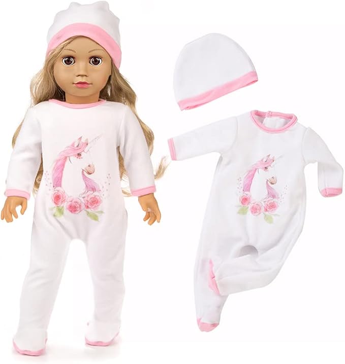 ZQDOLL 19 pcs American Doll Clothes Gift for 18 inch Doll Clothes and Accessories, Including 10 Complete Sets of Clothing