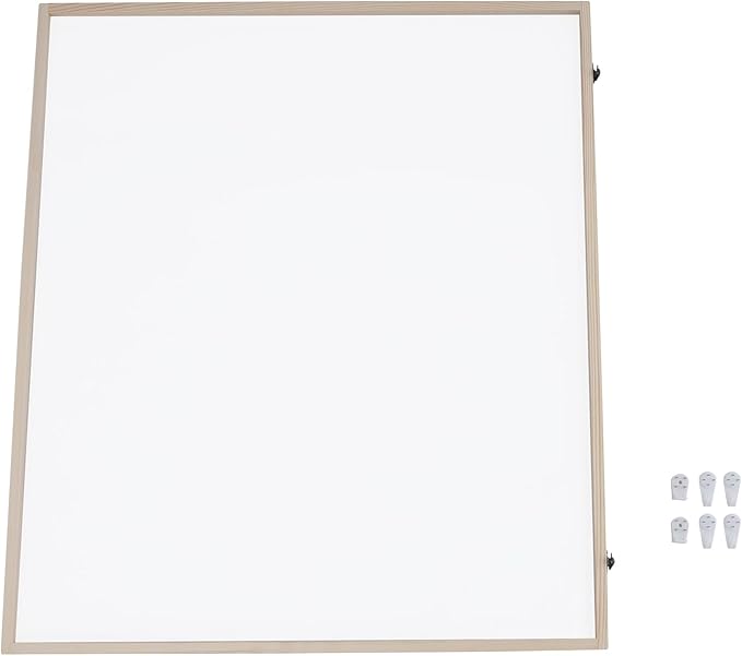 Wall Mount Wooden Display Case with 50 Compartments, Clear Acrylic Door Dust-Proof Miniature Organizer, Wood Collectibles Display for Action Figures, Collectible Models & Mini Dolls (23.46x24.65 in)