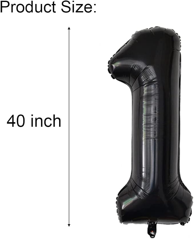 Happy Birthday Balloon Banner 40 inch 21 or 12 Balloon Number 16 Inch Happy Birthday Letters Balloons Black Foil Mylar Balloons for 21st 12th Birthday Decorations Party Supplies