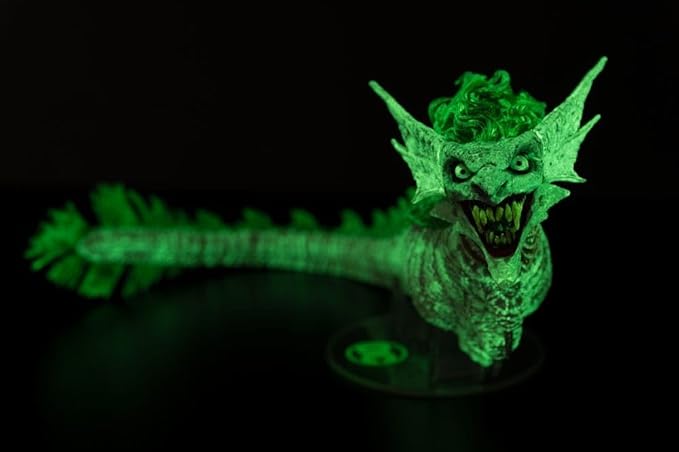 McFarlane Toys - DC Multiverse The Joker Dragon (Dark Nights: Metal) Glow in The Dark Edition Gold Label Vehicle