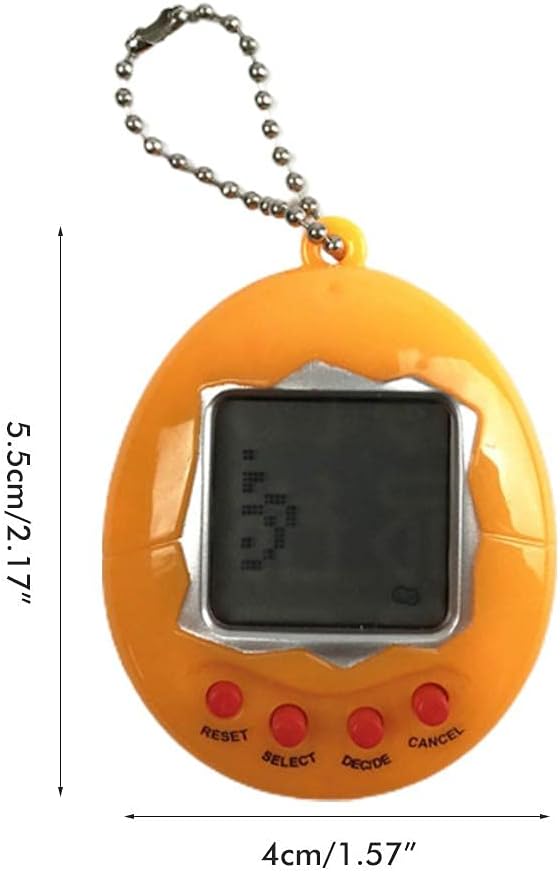 Virtual Digital Pet Toy Handheld Game Machine Game Keychain Decompression Toy (Purple)