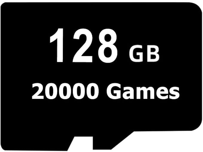 SD Card with Built-in Games for Powkiddy RGB20S Handheld Game Console (SD Card 128G 20000 Games)