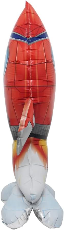Inflatable Spaceman Astronaut Balloons Base Standing Foil Balloon Boys Space Theme Birthday Party Kids Inflatable Rocket Toys Decor
