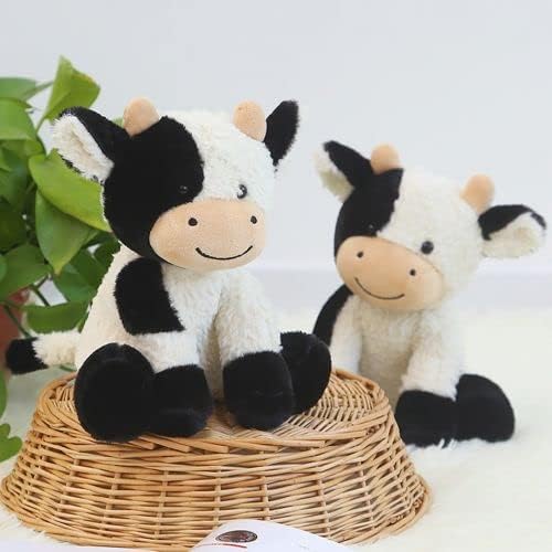 9 inches Cow Stuffed Animal Soft Plush Cute Cow Doll for Boys Girls