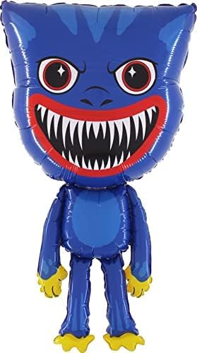 Toyland® 96cm (38") Giant Blue Monster Character Foil Balloon - Kids Party Balloons