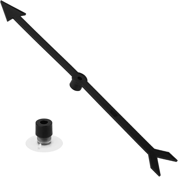 Large Arrow Spinner, Arrow Spinner with Suction Cup Stable Game Board Spinner Arrow Game Spinner Board Games Accessories for Classroom Activities Party Games (Black)