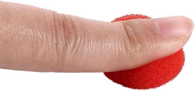 10pcs Red Soft Sponges Balls,Lightweight Mini Finger Sponges Ball,Magics Sponge Ball Close-Up Magics Props Sponge Toy Classical Comedy Trick Props, Kits and Accessories Novelty and Gag Toys (3.5cm)