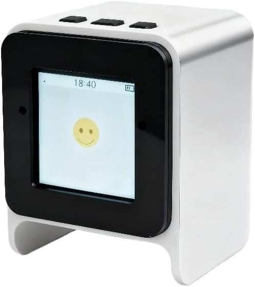 Mini AI Voice chatbot | Companion Robot,Large AI Model,1 inch Smart Color Screen,with Wi-Fi,Voice Control,Emotional Interaction,Voice cloning,Television Design,multilingual (White)