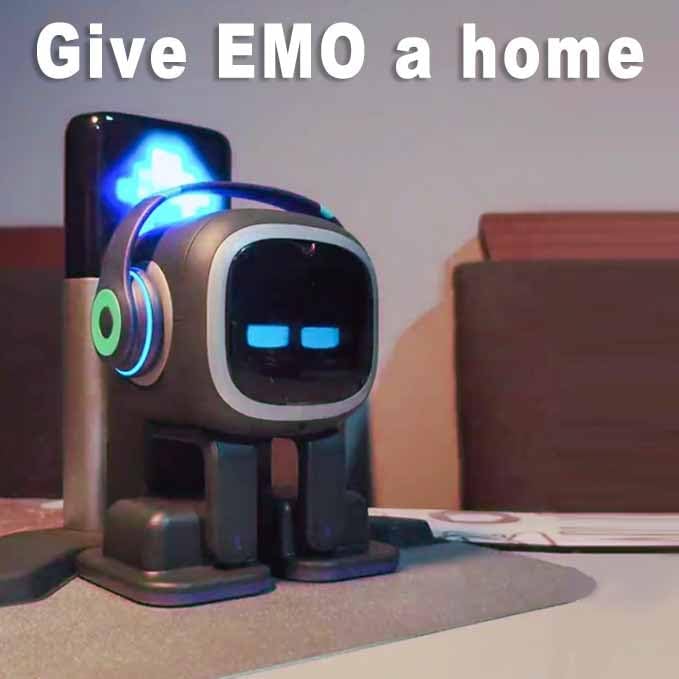 AI Desk Robot Companion - ChatGPT Enabled with Voice Commands & Dance Feature, Interactive Robot Pet with Personality, Comes with Charging Home Station