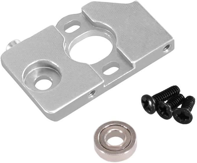 Remote Control Car 1/28 Compatible with 284010 284161 Metal Spare Parts Engine Mount(Silver)