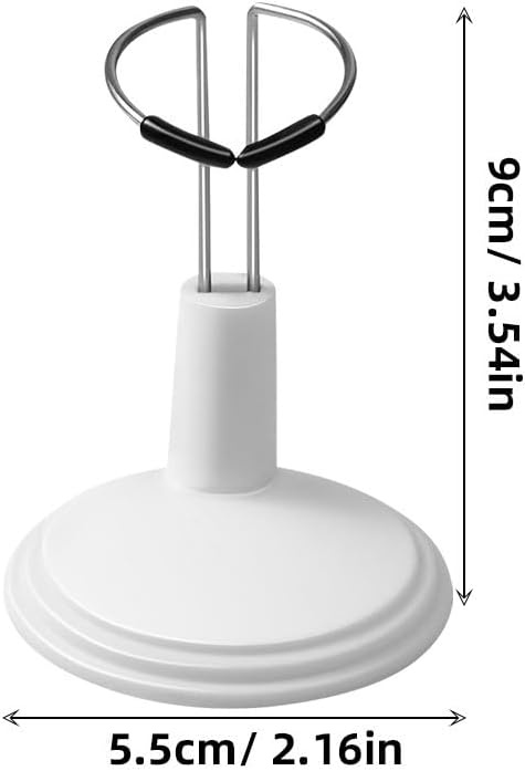 TOYANDONA 8pcs Adjustable Doll Stands for 4 - 6.8 Inches: White Plastic Doll Holders Action Figure Stands for Mini Bears Collectible Photography Display