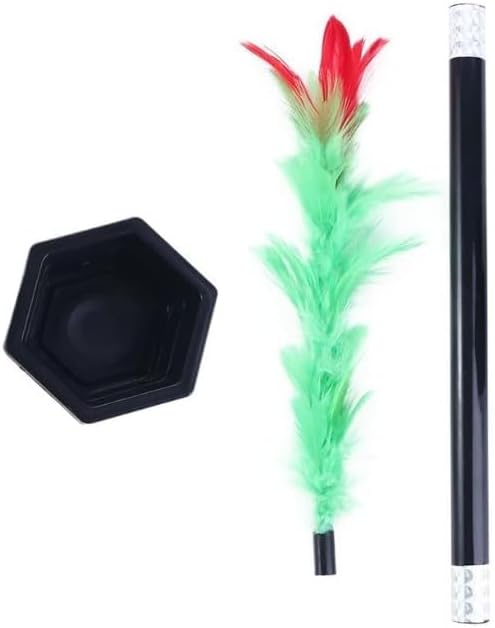 A Suit of Stick to Rose Magic Tricks Magic Wand to Flower Easy Magic Tricks Funny Toys Show Performance Prop for Adults Teenagers Magician Magic Novelty and Gag Toys Kits and Accessories