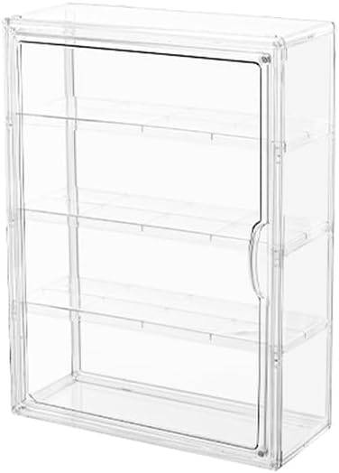 Clear Display Case for Figures, Acrylic Storage Organizers Box with Magnetic Door, Large Dustproof Showcase for Collectibles Action Figure (2, Wall-Mounted Extra Large)