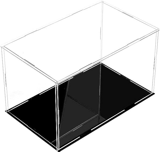 A+ DESIGN Clear Acrylic Display Case Assemble Collectibles Box Alternative Glass Case for Display Action Figures Home Storage & Organizing Toys (12x8x8 inch;30.5x20.5x20.5 cm)