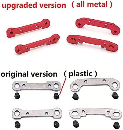 WTY 144001 144002 124016 124017 124018 124019 RC Remote Control Car Metal Accessories Front and Rear Thickening arm Code - (Color: Blue)