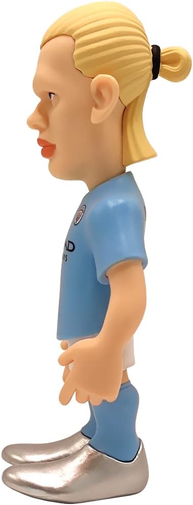 MINIX COLLECTIBLE FIGURINES – Erling Haaland, Official Manchester City, Sports Collectable 12 cm Figurine, Unique Soccer Gift for All Ages, Football Stars