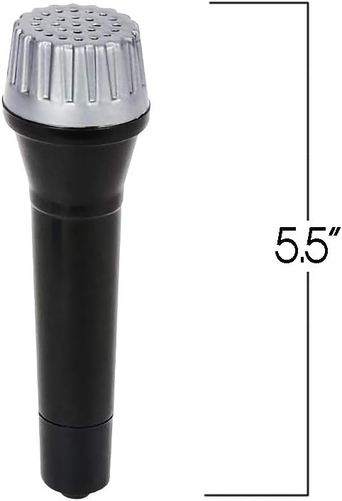 ArtCreativity Toy Microphone Set for Kids 5.5 Inch - 12 Count - Pretend Play Plastic Mics for Karaoke Fun - Stage or Costume Prop - Birthday Party Favors, Goody Bag Fillers for Boys, Girls, Toddlers