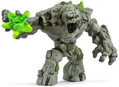Schleich Eldrador Creatures - 8" Stone Monster Toy with Crystal Set - Cool Movable Monster Action Figure for Boys and Girls - Fantasy Giant Rock Beast Figurine - Fun Scary Toys - Kids Ages 7+ | 70141
