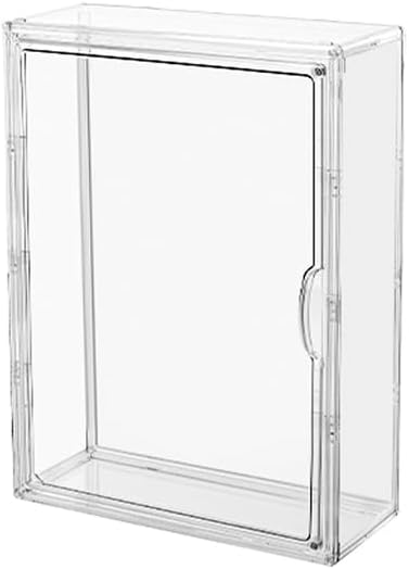 Clear Display Case for Figures, Acrylic Storage Organizers Box with Magnetic Door, Large Dustproof Showcase for Collectibles Action Figure (2, Wall-Mounted Extra Large)