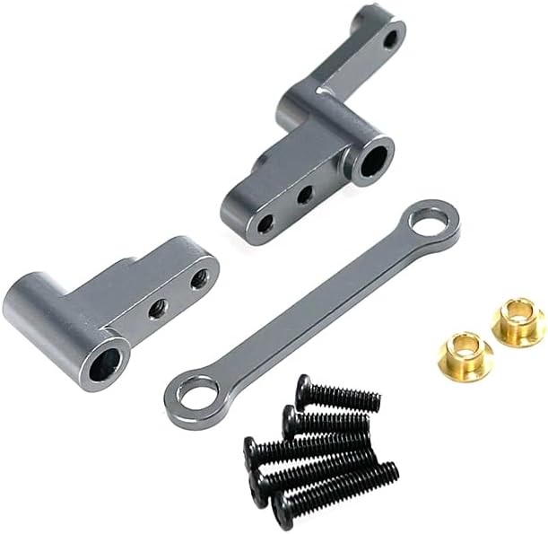 1/14 14301 14302 Remote Control car Modified Accessories Parts Upgrade Metal Steering Group Transmission Components(Titanium)