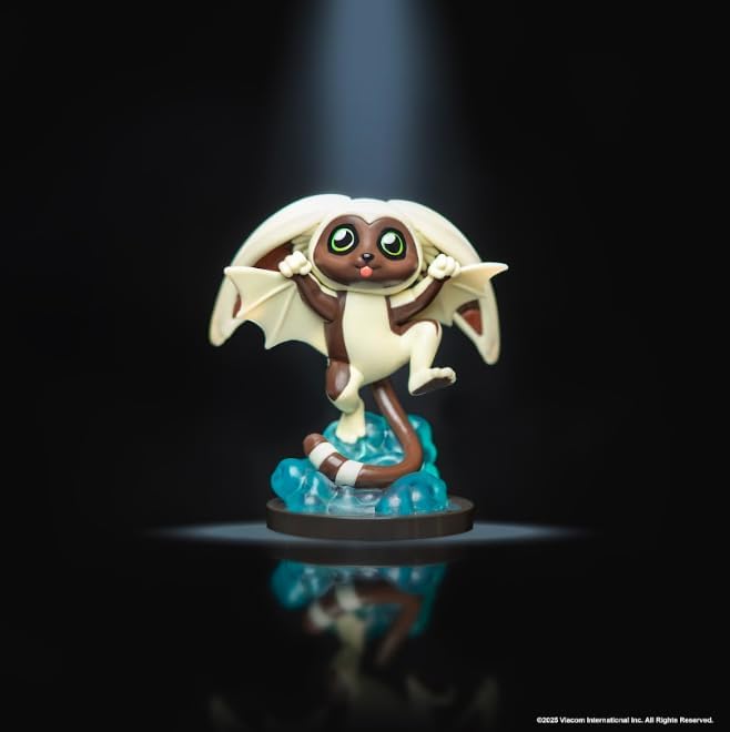 Jazwares Avatar: The Last Airbender Momo - 4-Inch Mini Figure in Kawaii Style in Dynamic Pose with Display Base