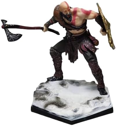 Ragnarok Figure, Kratos and Atreus Action Figures, 20cm/7.9inch PVC Game Character Figurine Statue Decoration Toy Collectible Gift