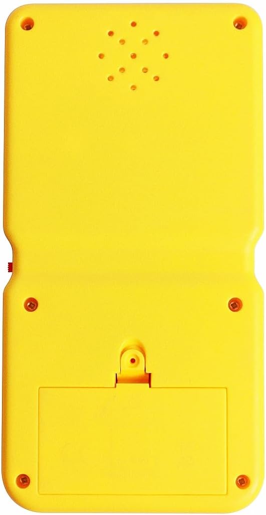 Retro Brick Game Console Large Screen with Green Backlight Built-in 23 Multi-Mode Games Classic Nostalgia Speed and Difficulty Adjustable Powered by 2 AA Batteries (Yellow)