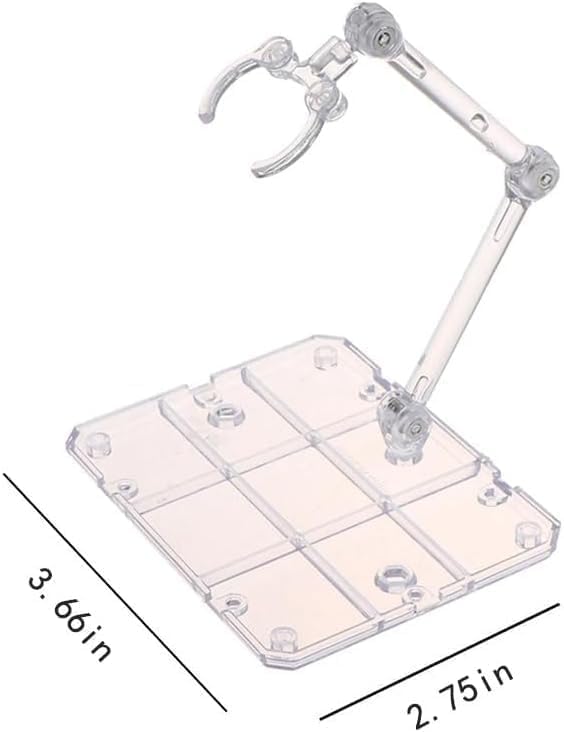 2Pcs Action Figure Stand, Doll Model Display Holder Base Doll Support Stand Compatible with HG RG SD SHF Gundam 1/144 Toy Collectible Display and Storage