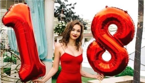 Number Balloon 40 Inch Red 8 Balloon, Red Number 8 Balloon Birthday Decorations, 8 18 28 38 80 Birthday Balloons, 8th Red Party Wedding Graduations Supplies
